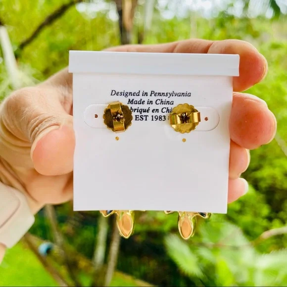 Sorrelli Repeating Navette Dangle Earrings Blue Green Multi NWT - Picture 10 of 15